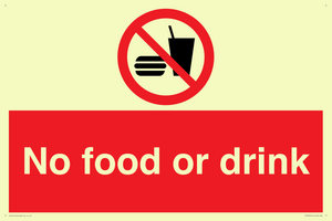 No food or drink